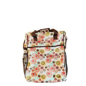 Calpak Multicolor Circle Print Roller Travel Bag